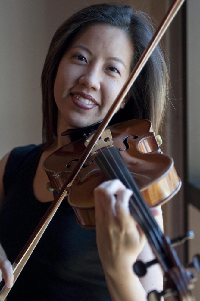 Betty Liang Spahr playing the violin