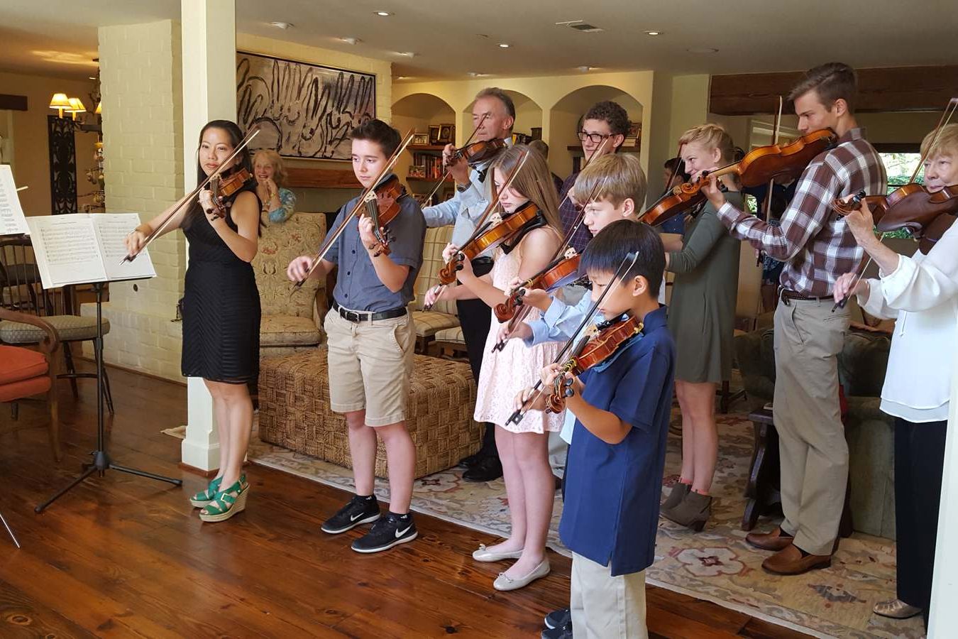 Miss Betty's studio students performing together at a recital